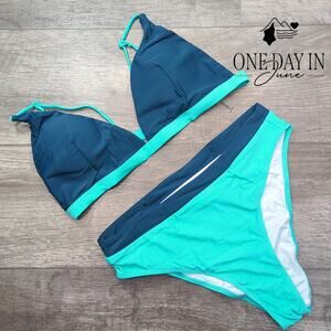 Suukess High Waist Bikini Swimsuit Size L
